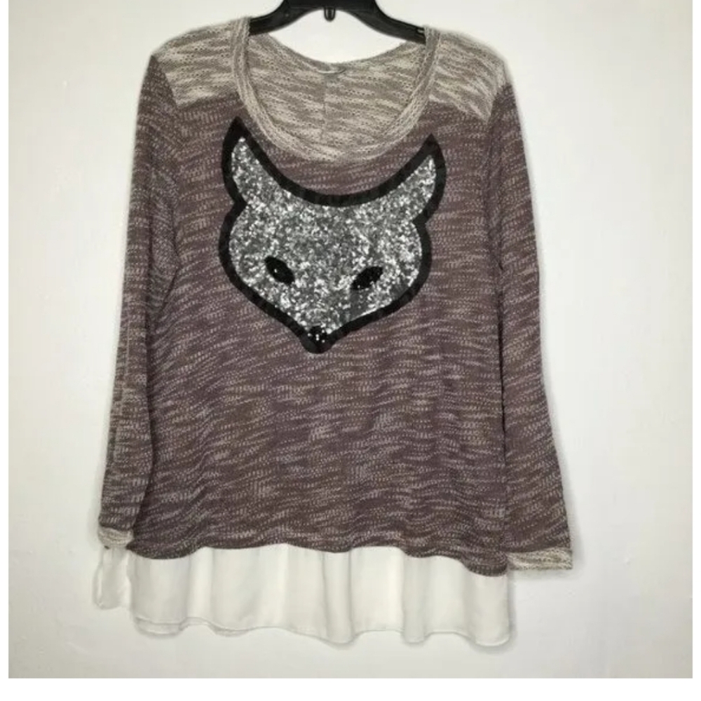 Sequin Fox Tunic